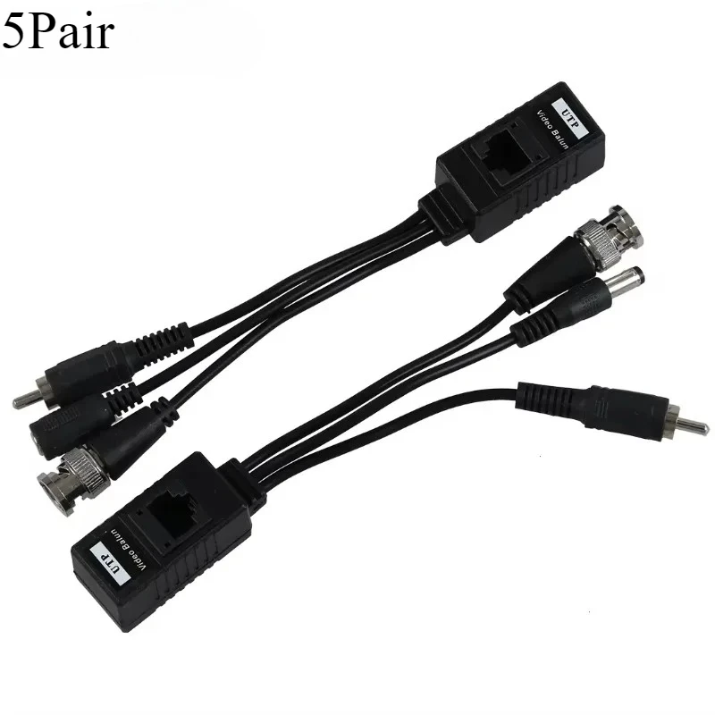 5-pares-3-em-1-plugue-bnc-macho-para-rj45-audio-e-video-power-balun-transceptor-para-camera-cctv