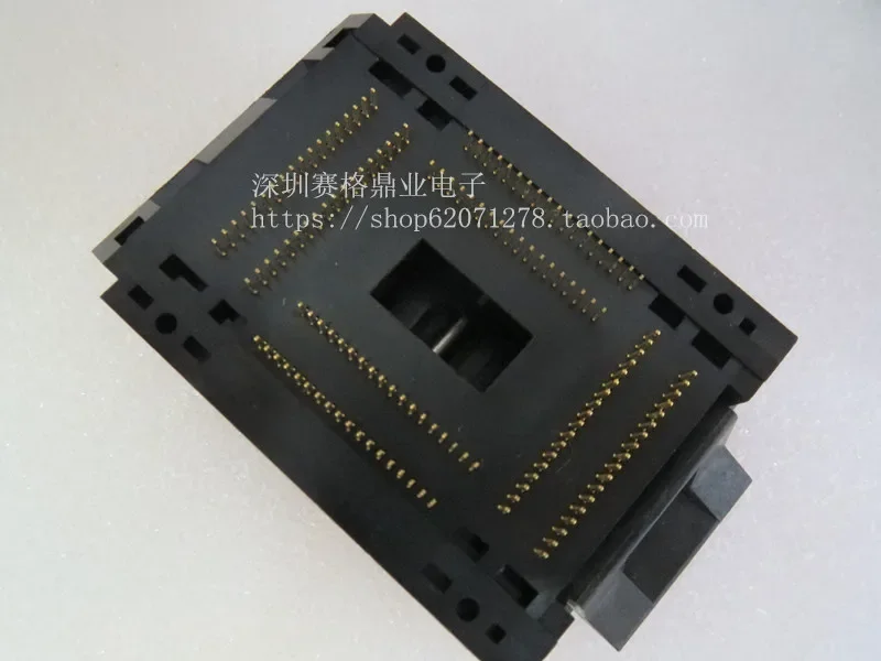TQFP144 QFP144 LQFP144 pitch 0,65 mm IC Teststoel testbank testaansluiting programmeerstoel