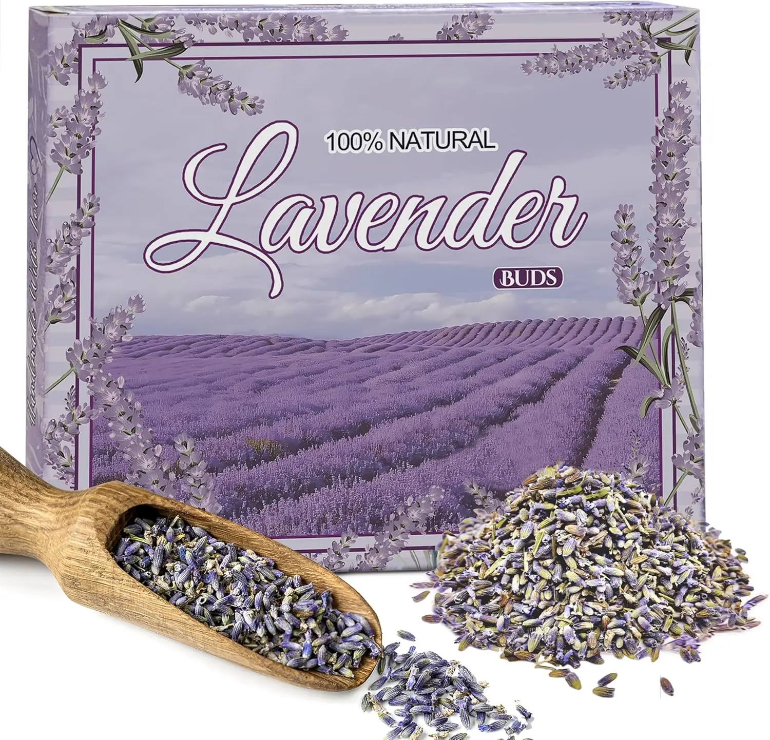 

Dried Lavender Flowers for Tea, Baking, Lemonade, Baths, Wedding Decoration, Home Fragrance Sachets, Fresh Scent