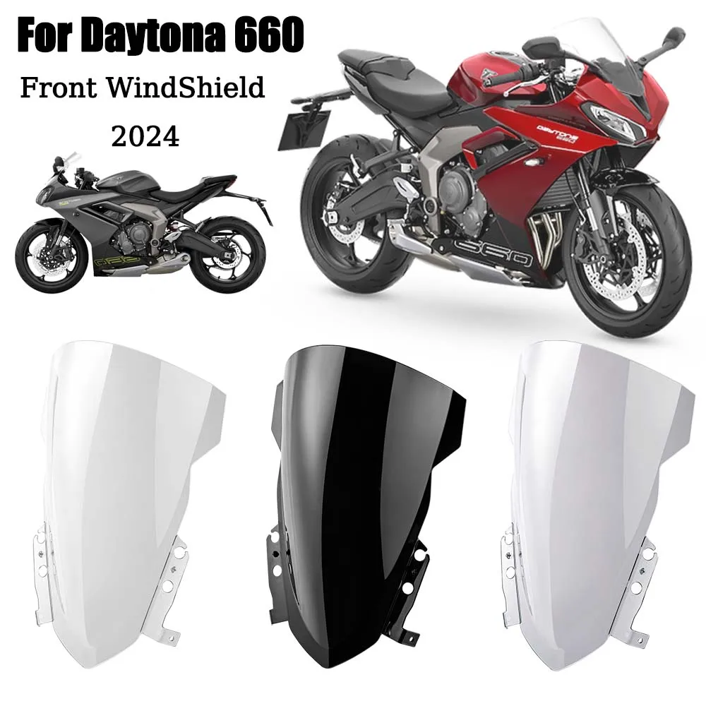 

For Triumph Daytona 660 Windscreen Wind Deflectors Baffle Motorcycle Screen Windshield Fairing 2024