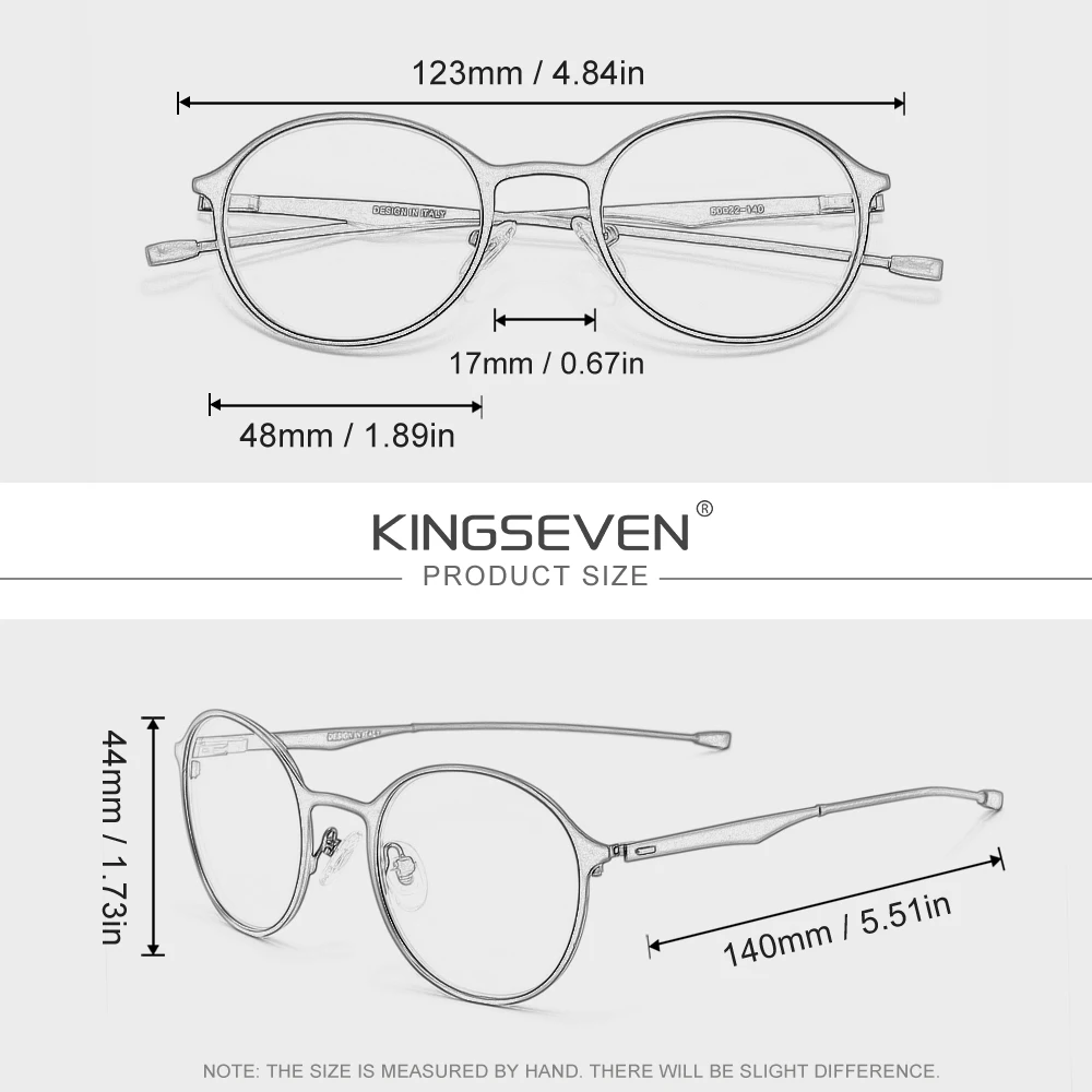 KINGSEVEN Blue Light Blocking Glasses For Men Women No Degree Working Computer Protection Eyeglasses