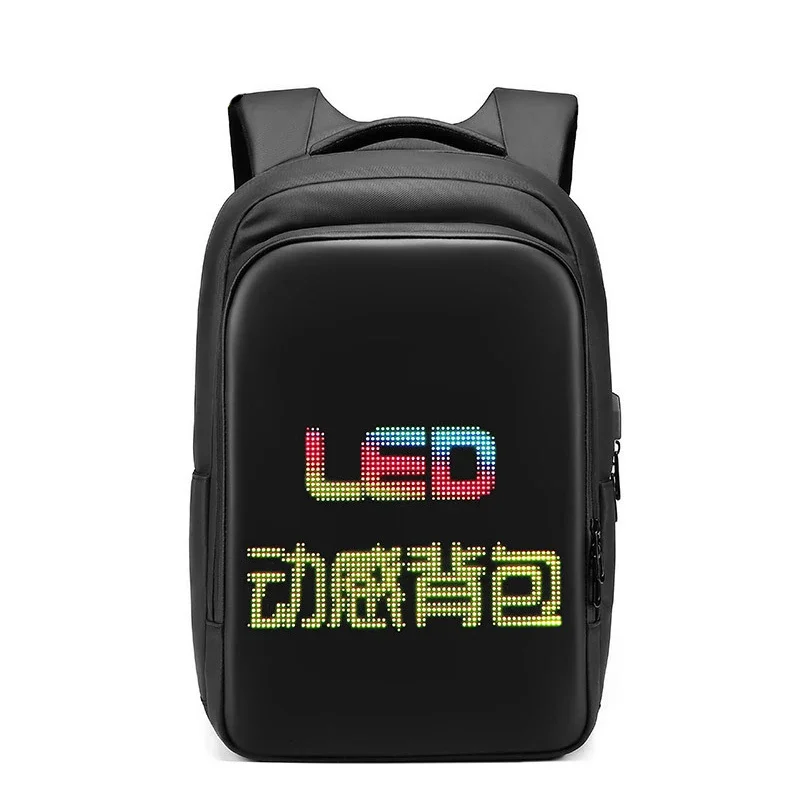 LED Display backpack Business travel Laptop Men DIY Smart Mesh Pix school woman multimedia backpack