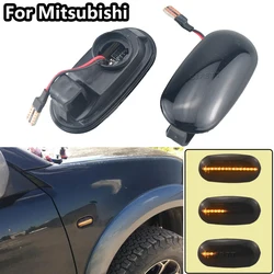 2Pcs Dynamic For Mitsubishi Pajero 1996-1998 L200 K60/Triton/Colt 1995-2005 LED Side Marker Blinker Light Turn Signal Lamp
