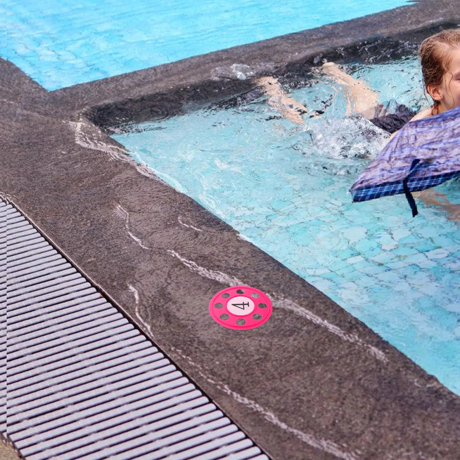 

1Set Underwater Dive Discs Numbered Bright Colored PP Material Diving Training Tools for Children Pool Swimming Skill