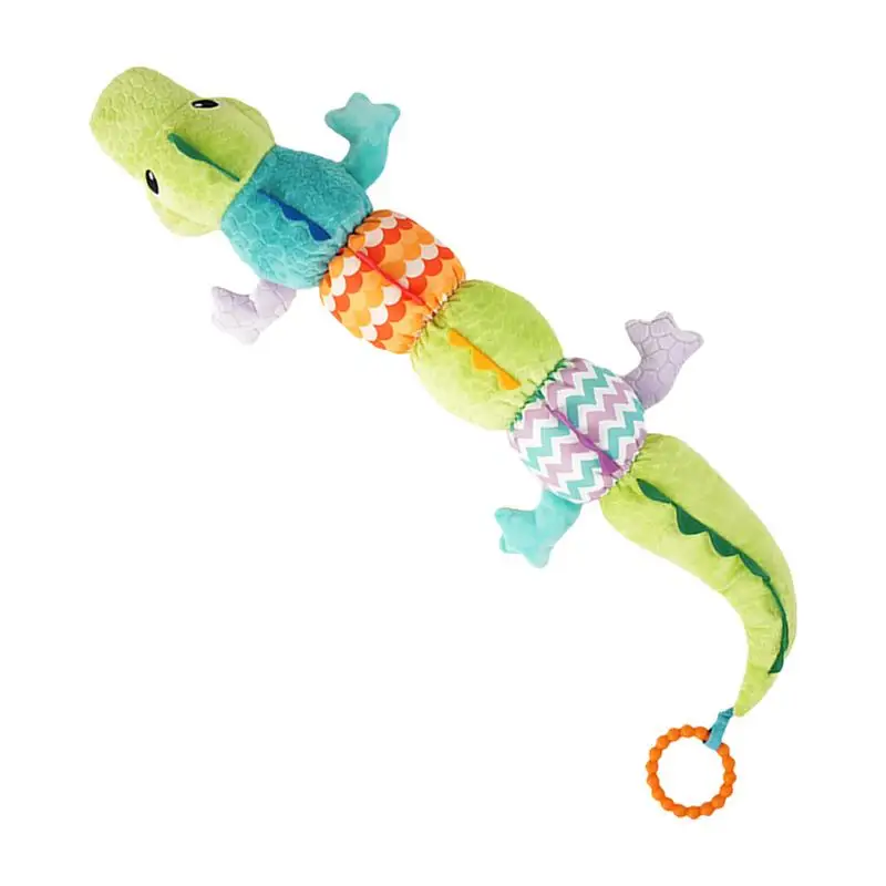 Brinquedos calmantes portáteis para crianças, Altura confortável Régua Boneca, Musical Plush Rattle Toys, Estimular Crianças Desenvolvimento Sensorial