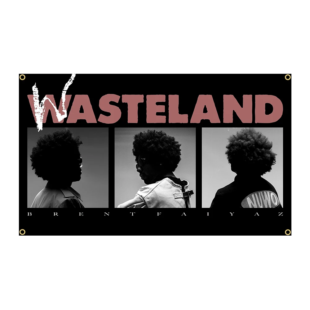 One Hip-Hop Music Lovers Personalized Wasteland Album Cover Flag Tapestry Decoration Polyester Wall Hanging Suitable,Dorm Rooms
