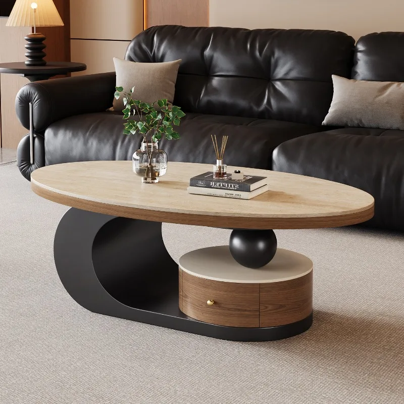 Designer Modern Coffee Table Simple Aesthetic Italian Luxury Nordic Coffee Table Storage Minimalist Mesa Auxiliar Home Furniture