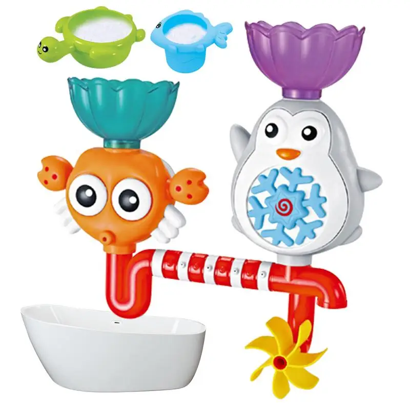 

Kids Bath Tub Toys Pipes Tubes Science Themed Wall Suction Toy Preschool Kids Water Play Floating Bathtub Toys Educational