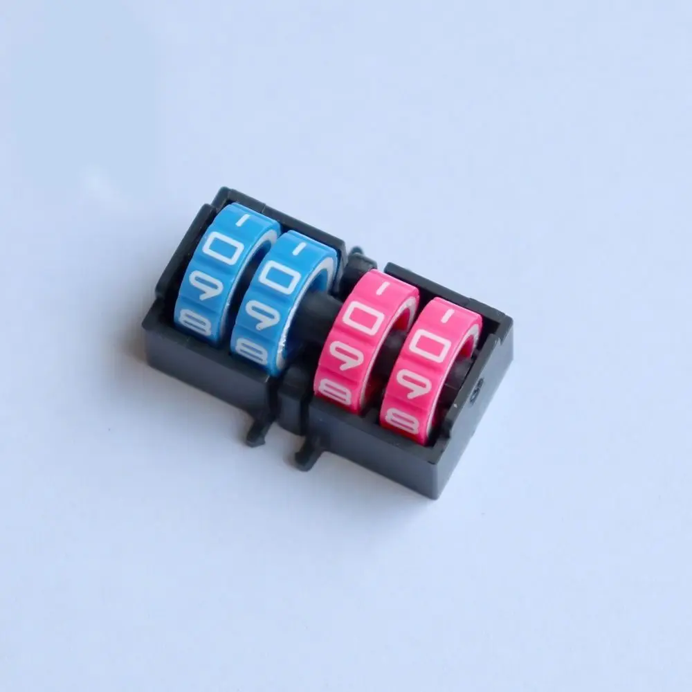 4 Digit Wheel Board Games Score Counter Rotating Number Dials Date-Time Display Tally Tracker Number Dials Adjustable