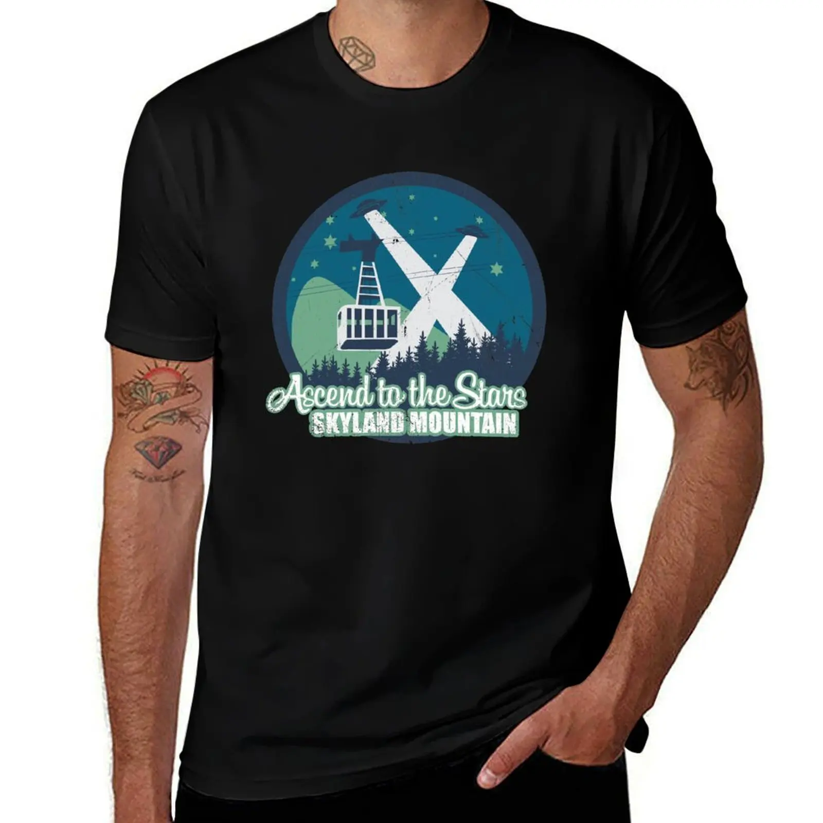 Ascend to the Stars III - distressed T-Shirt Athletic Quick Dry for Men T-Shirt