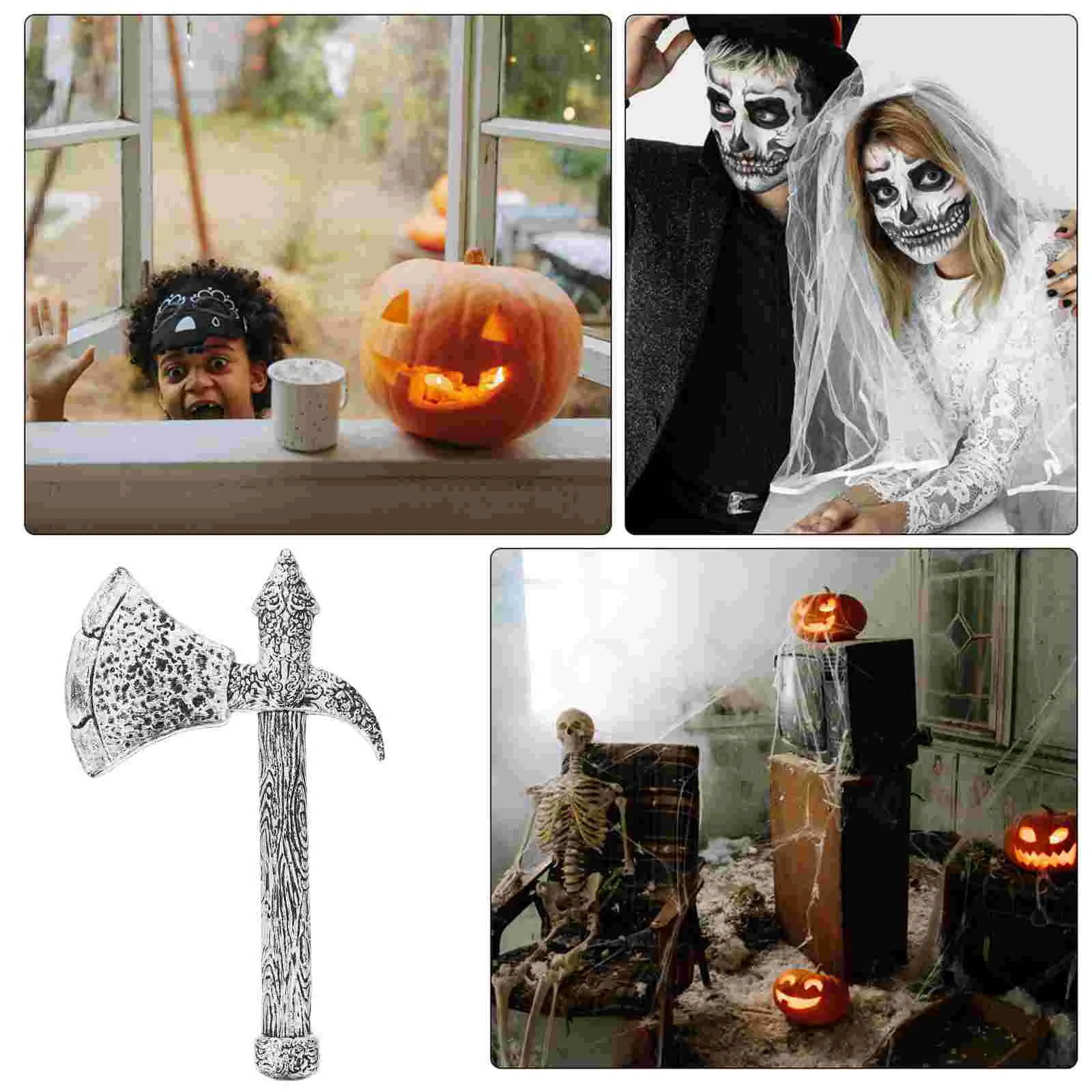 Halloween Costume Accessories Axe Prop Fake Party Plastic Simulated Decors