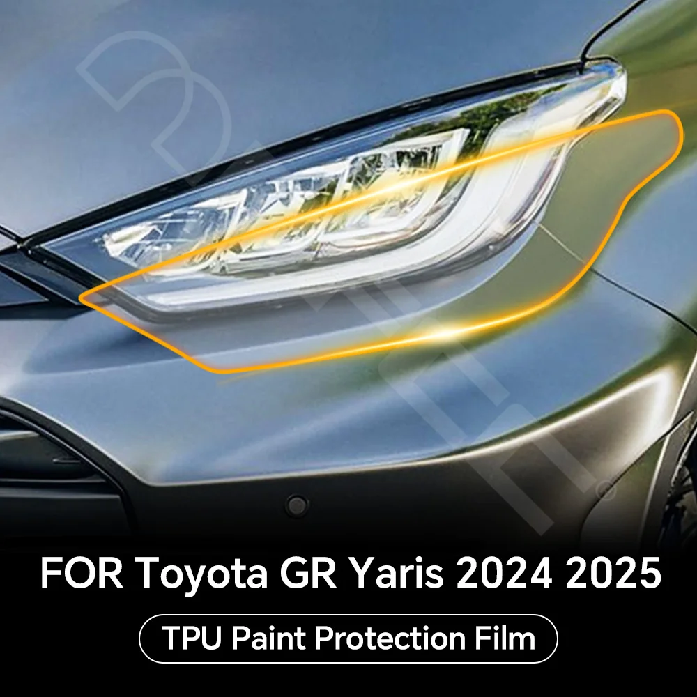 

For Toyota GR Yaris 2024 2025 Headlight Rearview TPU Protection Film Pre-cut PPF Anti-scratch Clear Bra Resistant Invisible Kit