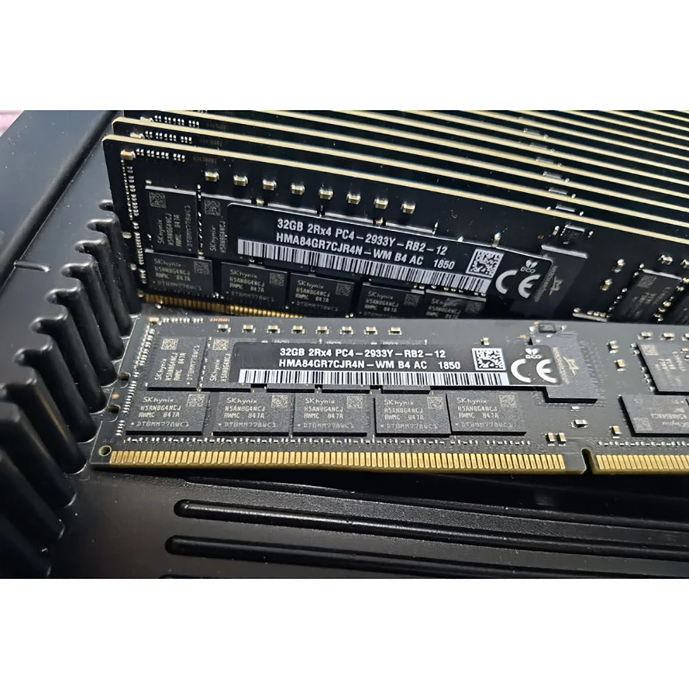 HMA84GR7CJR4N-WM 블랙 바 RAM 맥 프로, SK 하이닉스 32GB 32G 2Rx4 DDR4 2933 REG PC4-2933Y 메모리, 1 개