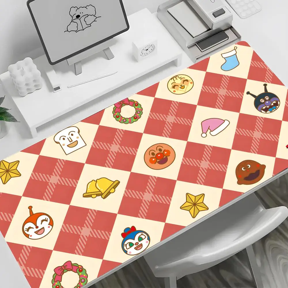 

Anpanman мультяшный коврик для мыши с геометрическим рисунком, большой коврик для клавиатуры и мыши, настольный коврик, нескользящий резиновый игровой коврик для мыши, ковер для ноутбука 600x300