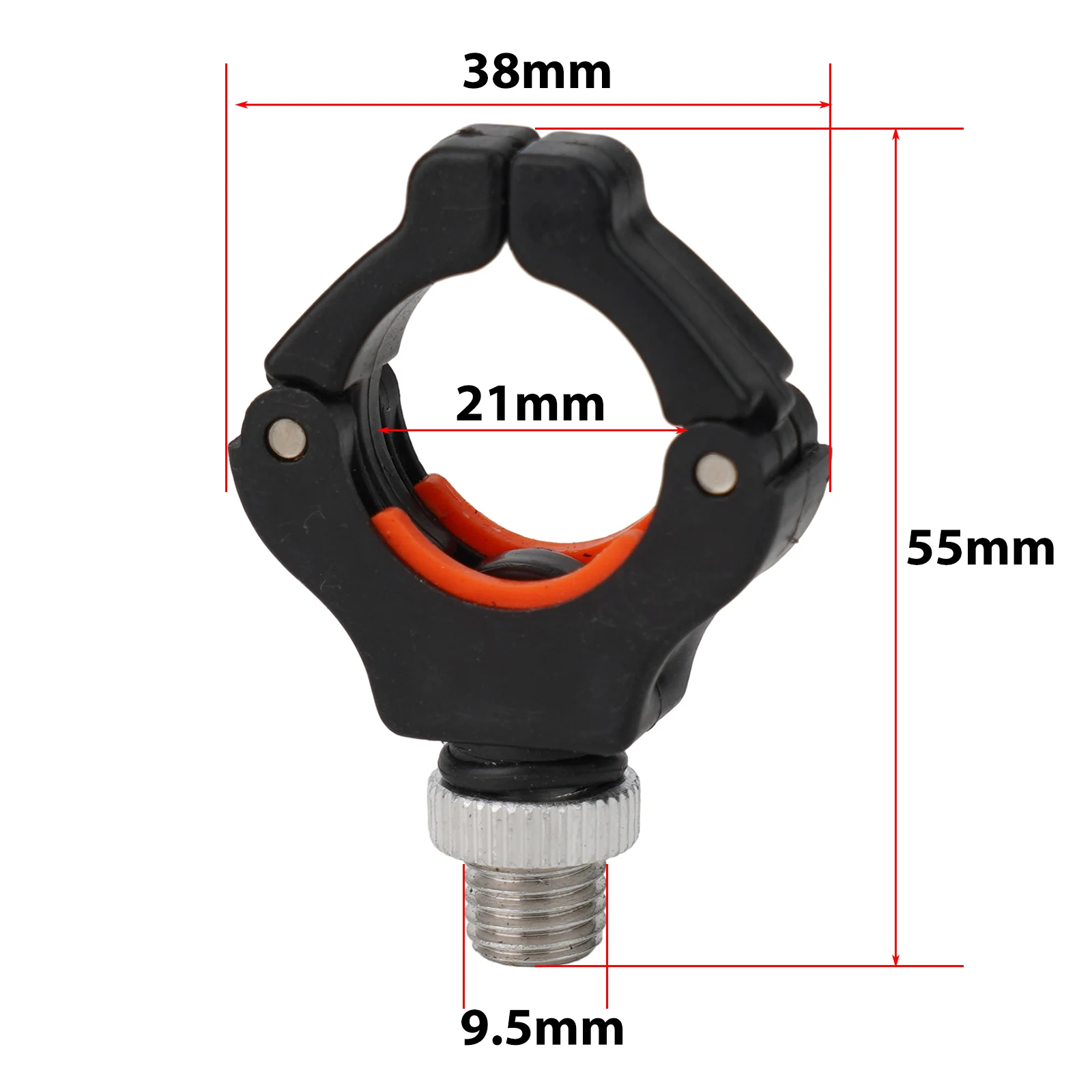 Fishing Rod Support Coarse Fishing Tackle Approx. 55*38mm Built-in Spring High-quality Plastic Magnetic Locking Design