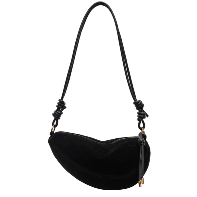 

Women Dumplings Bag PU Leather Shoulder Bag Retro Crossbody Bag for Everyday
