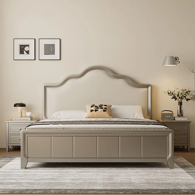 

Upholstered Luxury Double Bed Storage Adults Wooden Modern Double Bed Household Couples Letto Matrimoniale Bedrooms Furniture