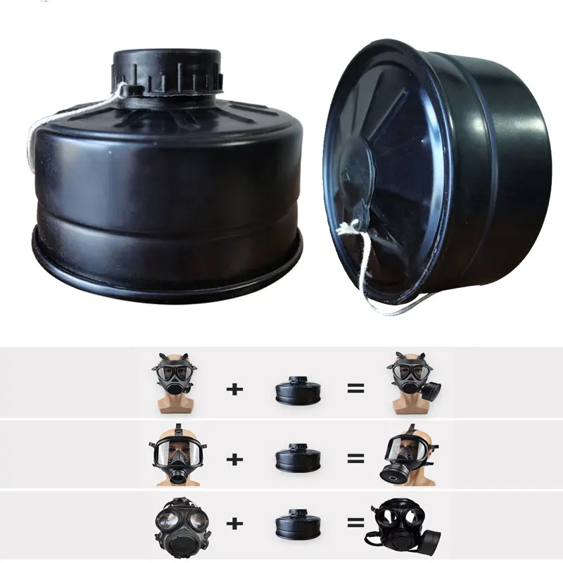 

Black Alloy 40MM Interface Organic Ammonia Acid Gas or Smoke Filter Cartridge Replaced Safety Protect For MF14/87 Gas Mask