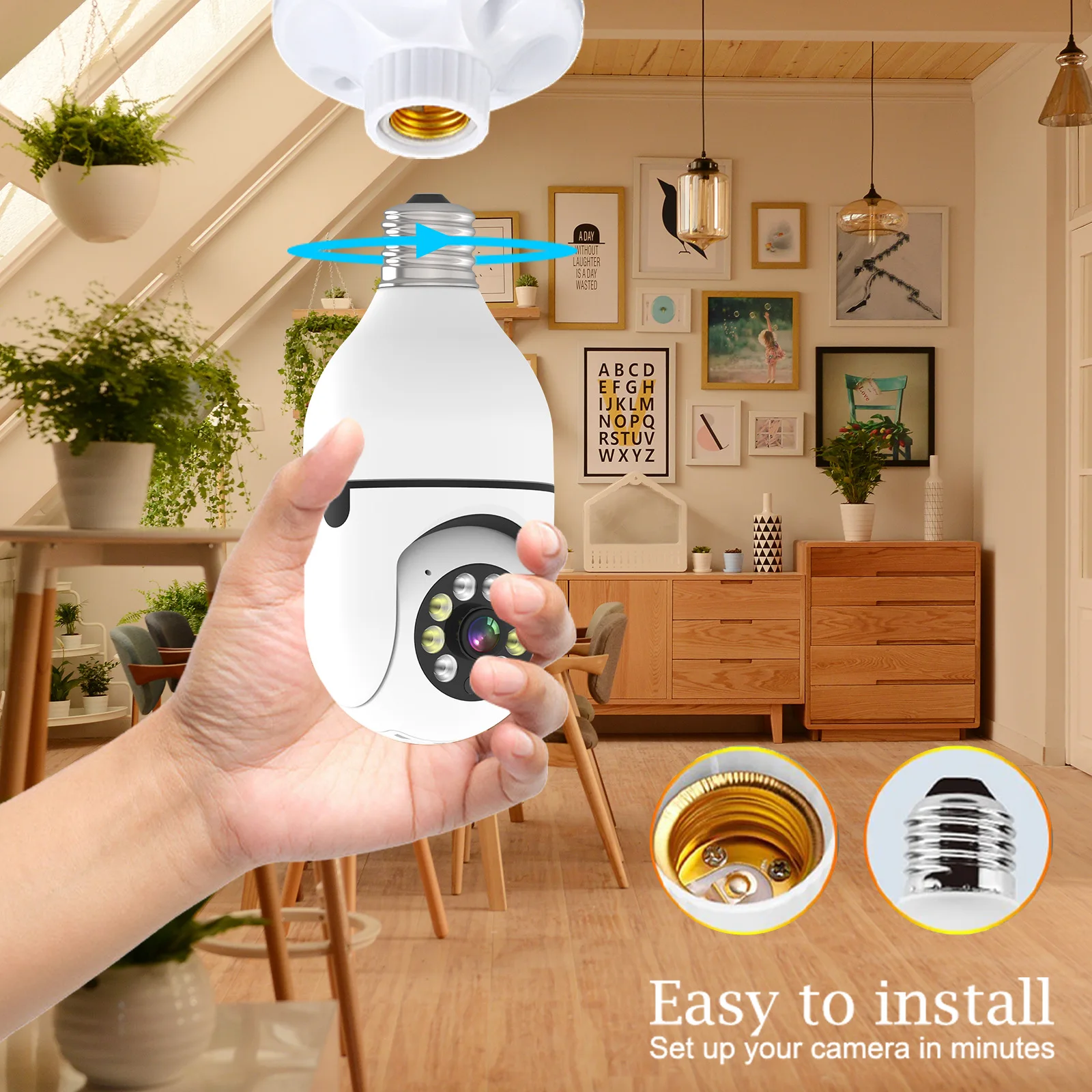 2MP 1080P Tuya/Yilot APP E27 - Smart Home Windows App 评论和价格