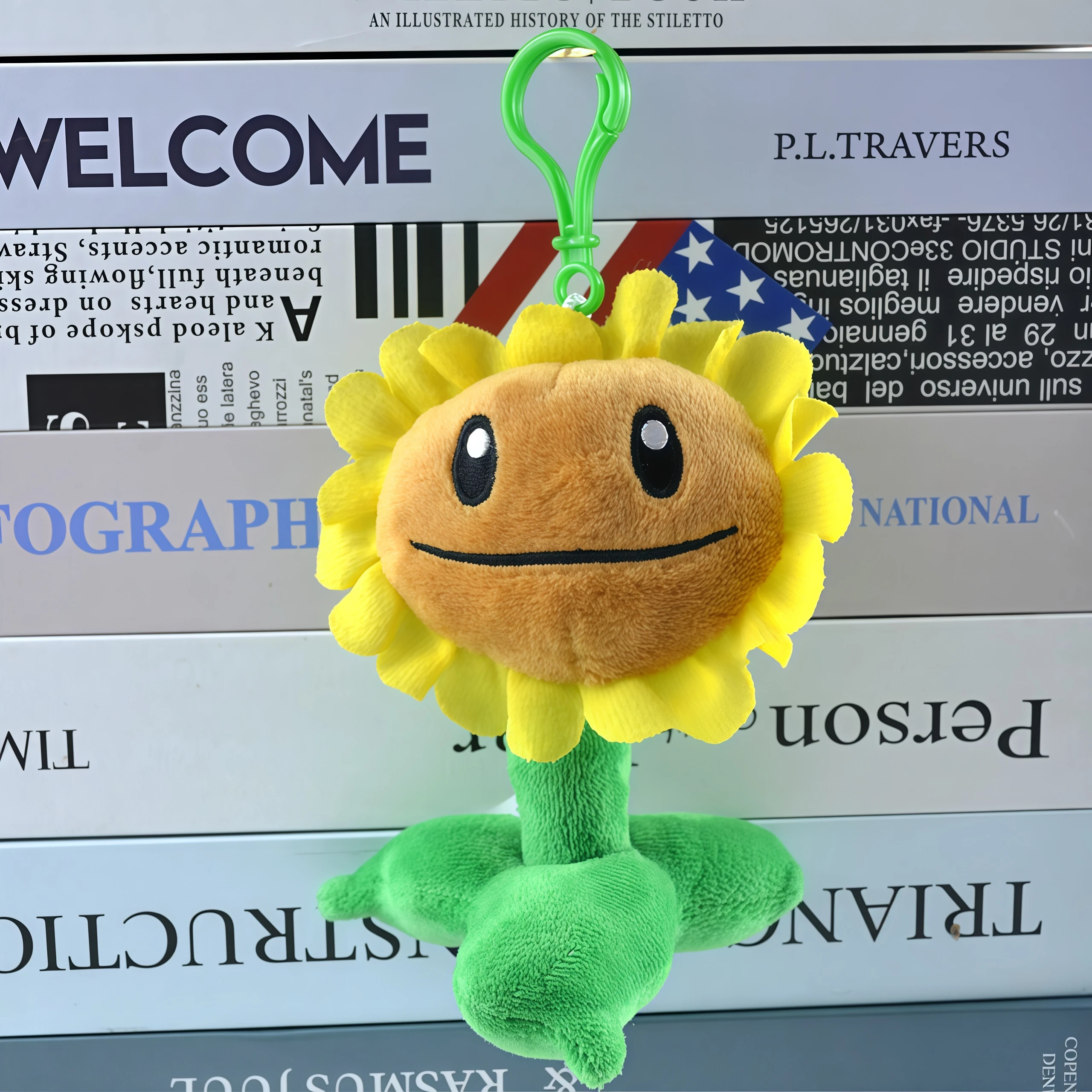 2025 New Style Plants vs Zombies Plush Pendant Cute SunFlower Peashooter Chomper Bag Keychain Decoration Stuffed Doll Kids Gift