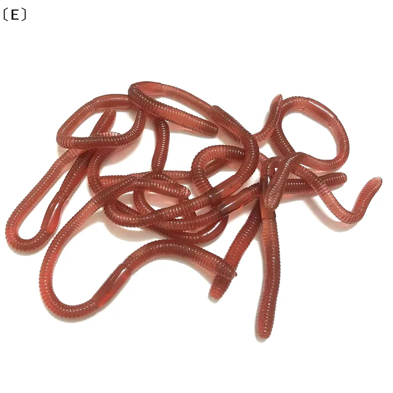 

〔E〕18cm 5g Simulated insect model TPR soft rubber small animal pseudo long earthworm pseudo red worm toy〔Winter5〕