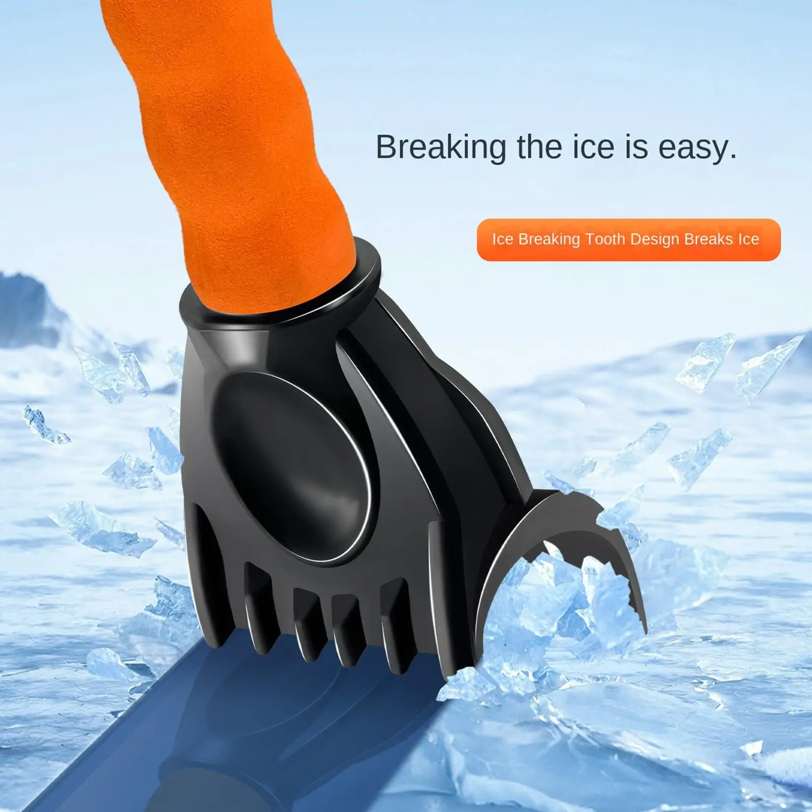 Ice Scraper Windshield Handheld Auto Window Ice Removal Tool Car Window Defrosting Tool For Drivers Campers Travelers Tailgating