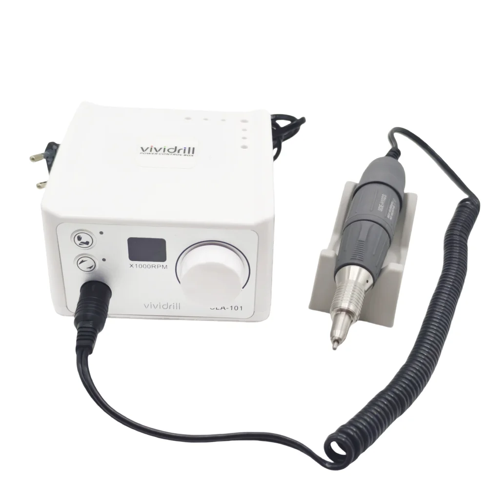 Strong 210 Electric Nail Drill Vividrill Manicure Machine 45K H102S H35LSP Handle Dental Polish Milling Cutters Grind Nail Tools