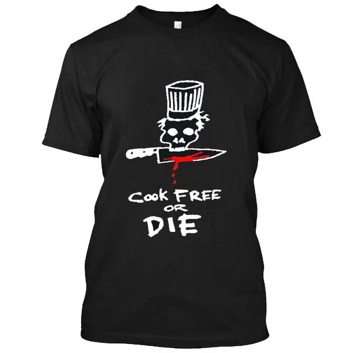 NEW UPDATE ORDER NOW !!4231123 Cook Free or Die T-SHIRT BLACK S TO 5XL