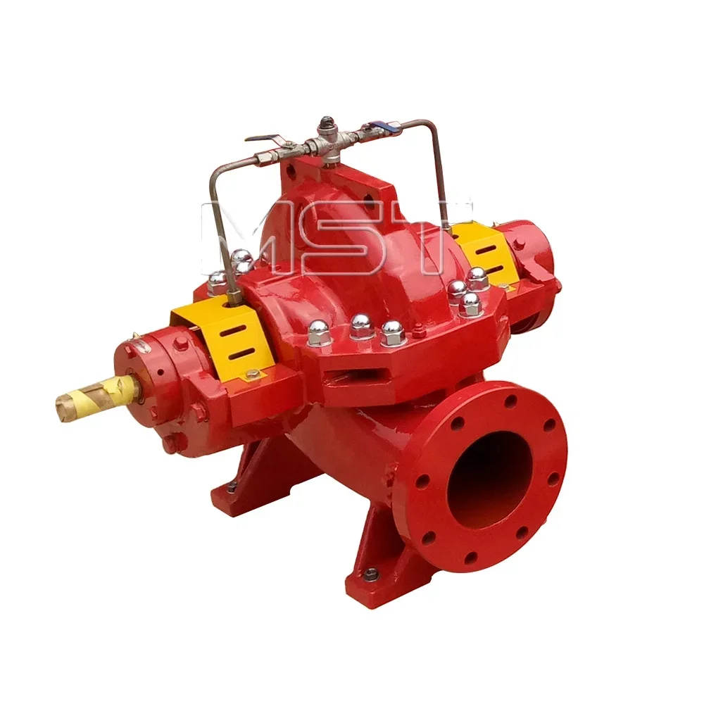 

500gpm Horizontal Split Case Fire Pump With Electric Motor And Diesel Engine Double Suction Pump