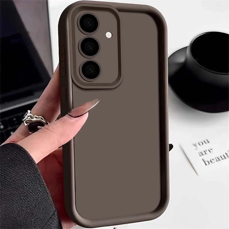 Weiche TPU-Hülle für Samsung Galaxy A56 A55 A54 A53 A35 A15 A16 A25 5G S24 S26 S25 Ultra S23 FE Candy Color Silikon-Handyhülle