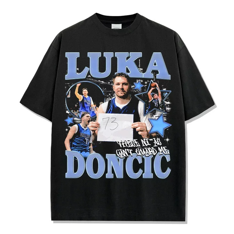 

Футболка Luka Doncic Euro Legend с графическим принтом, легкая, быстросохнущая, оверсайз, с круглым вырезом, для баскетбола, тренировок, уличного стиля, хип-хоп