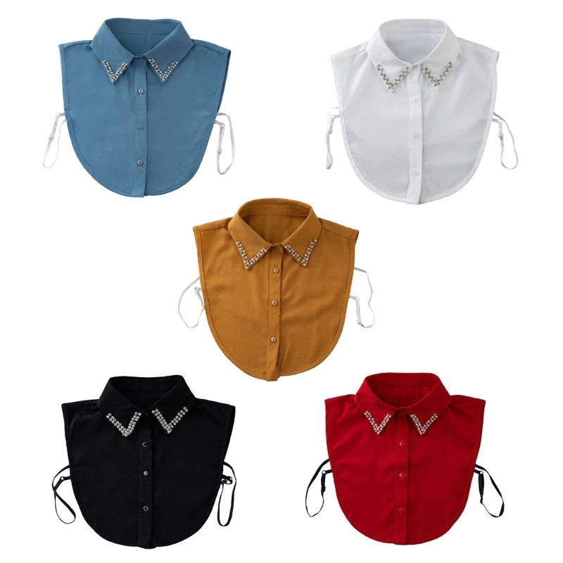 demi-col-chemise-elegant-avec-bijoux-faux-col-revers-perles-demi-col-chemise
