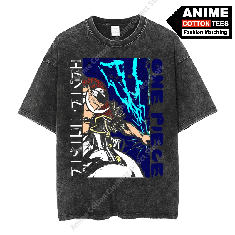

Anime One Piece -Shock fruit · Edward Newgate T Shirt y2k Harajuku Street Men Women Short Sleeve Tops Cotton Vintage Loose Tees