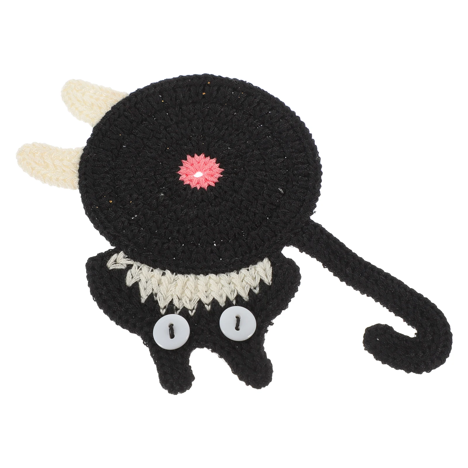 

H made Butt Coaster Black Knitted Non Coffee Kitchen Decor Slip Heat Insulated Coasters Reusable Coffee Kitchen Decor Desk Mat