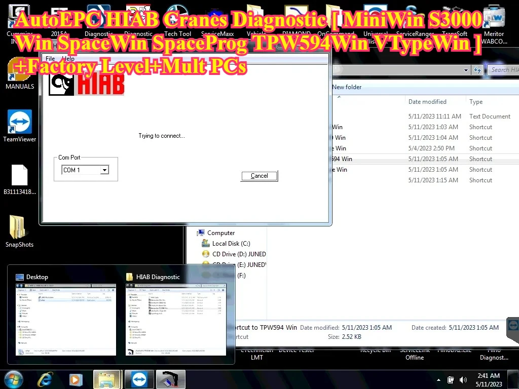 

Diagnostic Cranes AutoEPC HIAB [MiniWin S3000Win SpaceWin SpaceProg TPW594Win VTypeWin] + заводской уровень + многокомпонентные ПК