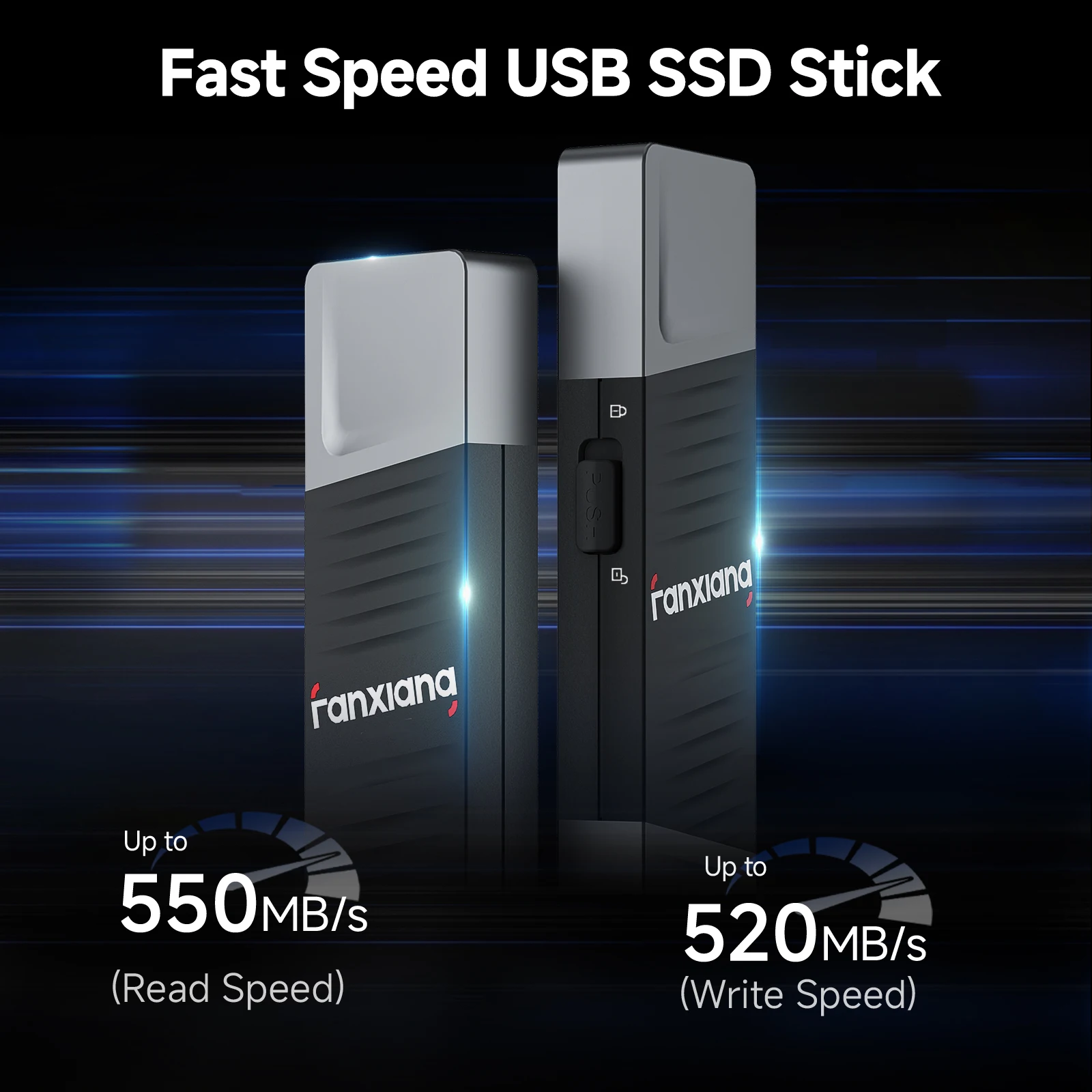 Fanxiang FF397 550MB/s USB Flash Drive With Write Protect Button 512GB 1TB High Speed Solid State Pen Drive For Laptop Phone PC