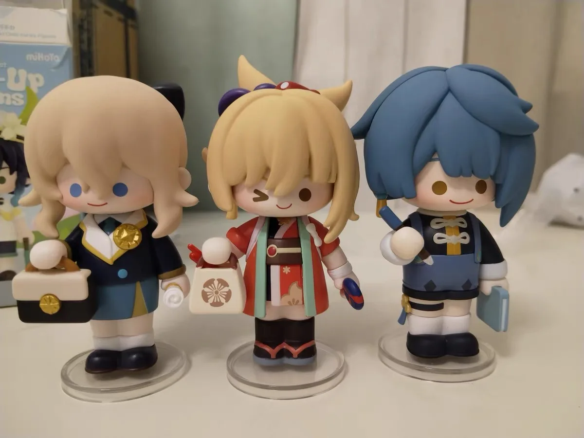 Genshin Impact Dress-Up Dreams Themed Chibi Series Mystery Box Blind Box Cute Anime Action Figure Doll Toy Gifts