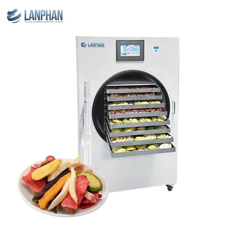 Lanphan HFD-8 8 trays lyophilizer  dryer machine with oil free pump for candy yogurt melt food