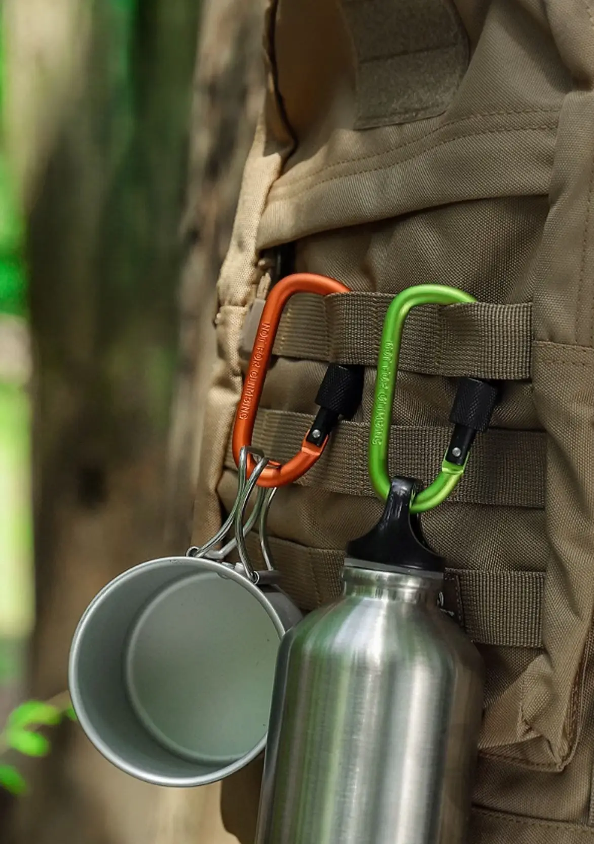 4Pcs Tactical Carabiner D Shape Carabin Clip Keys Tourist Keychain Set Aluminum Alloy Camping Survival Buckle Multi Key Holder image 4
