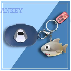 for Anker Soundcore Space A40 Case Protective shark Cute Cartoon Cover Bluetooth Earphone Shell Accessories TWS Headphone