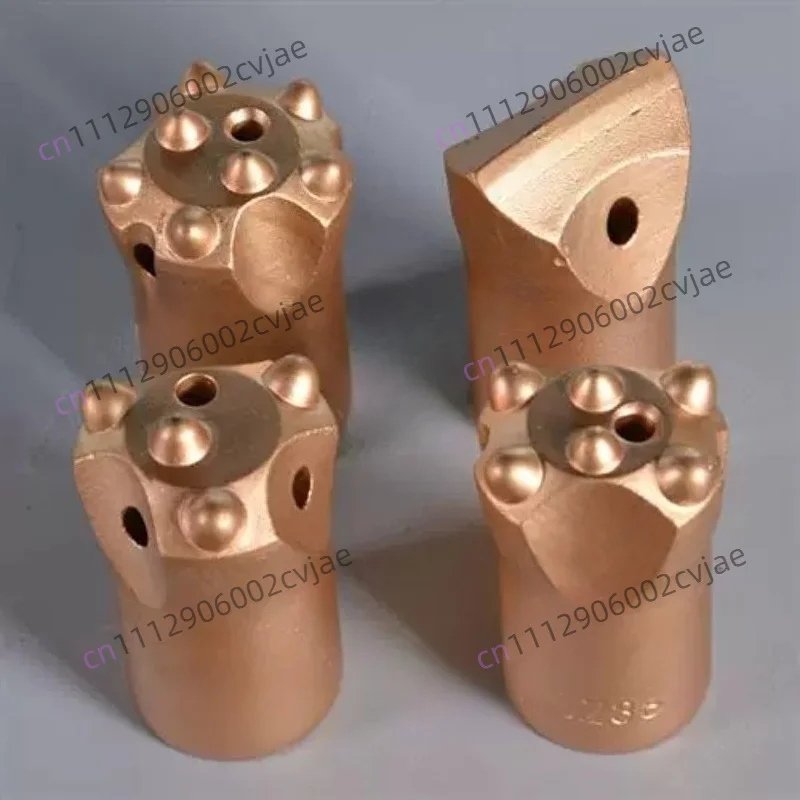 Rock drill air drill bit one-word cross plum blossom ball tooth hair chisel bit