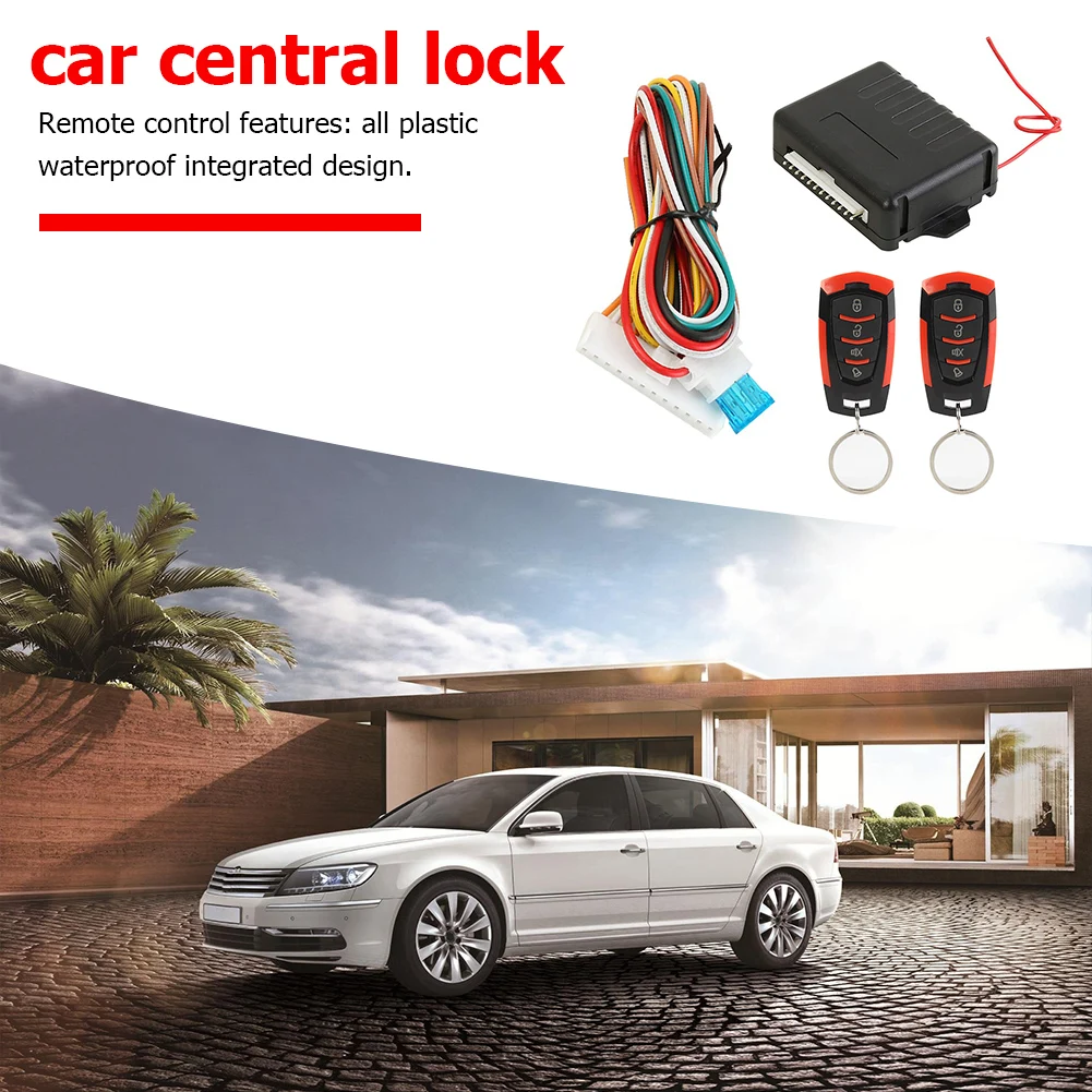 Practical Car Remote Central Door Locking Kit Multi-functional Durable Portable Parts Auto Keyless Entry Alarm System 410/T111