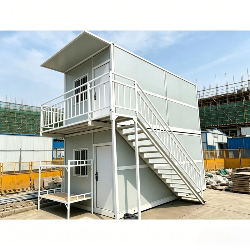Foldable Portable House Outdoor Mobile Home With Large Windows & Integrated Wiring Conduits