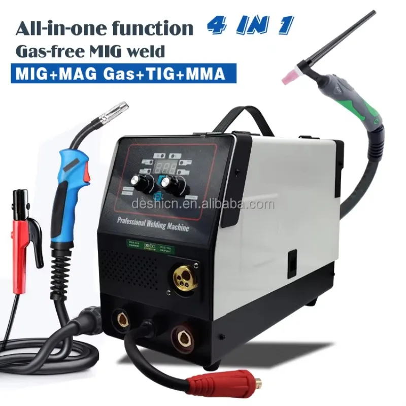 New Function All-in-one MIG MAG TIG MMA Gas-free MIG 4 In1 Multi-function MIG Machine