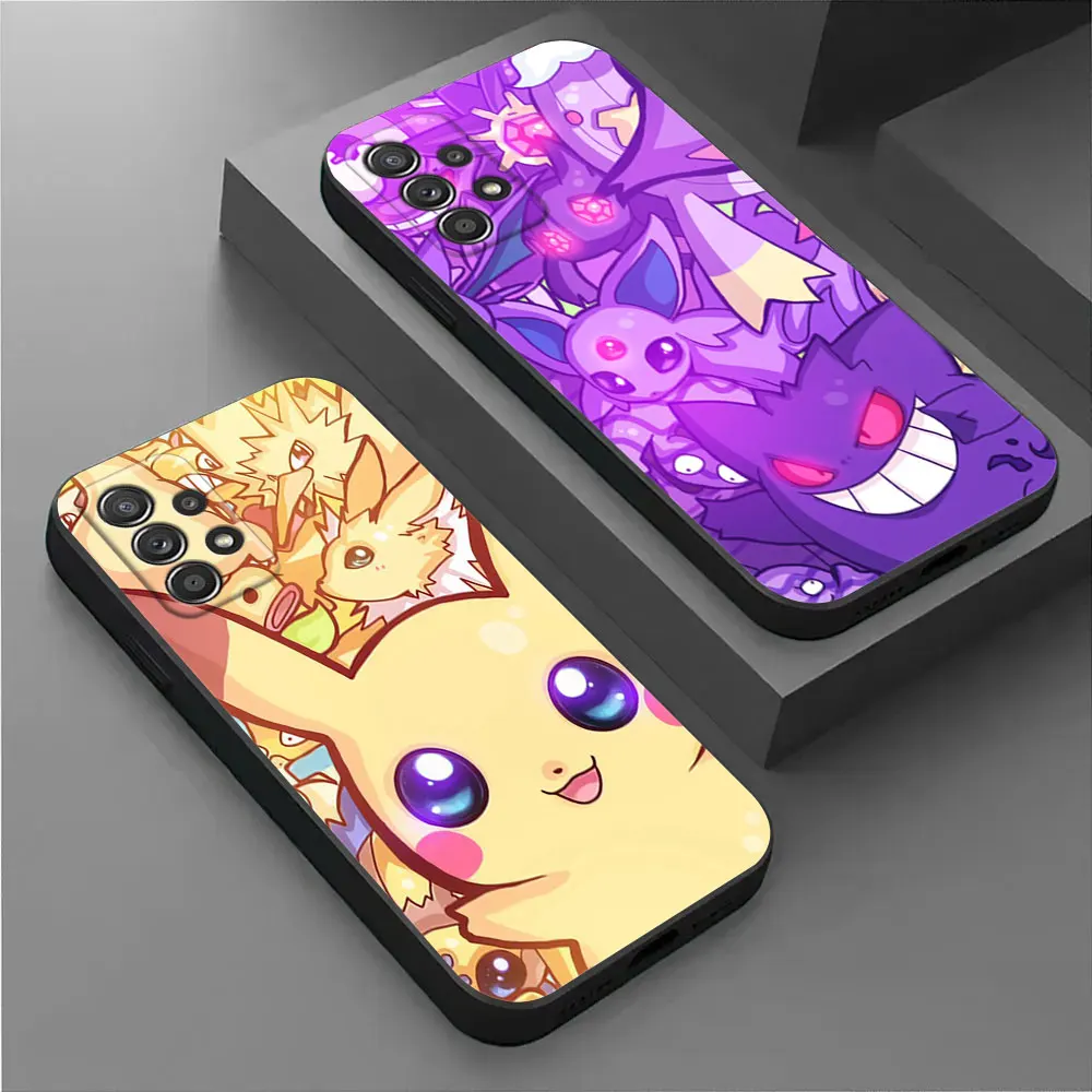 

Pokemons Cute Anime Phone Cover Galaxy A56 5G Case For Samsung A55 A36 A26 A35 A34 A53 A54 A52 A51 A73 A72 A42 A31 A32 A33 Cases