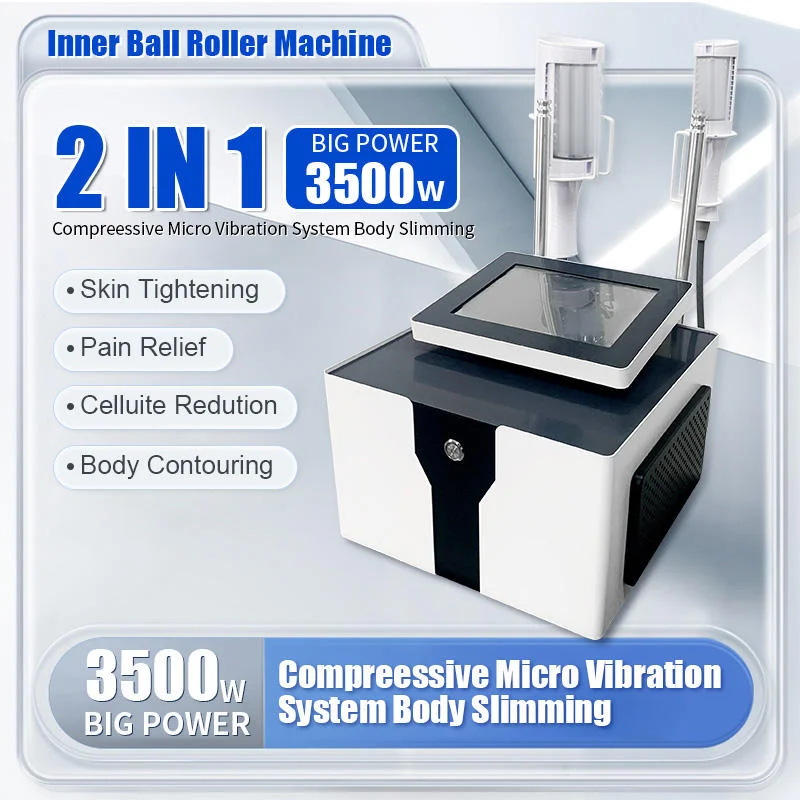 

BIG POWER 3500W Inner Ball Roller Machine 2 IN 1 Compreessive Micro Vibration System Body Slimming Machine