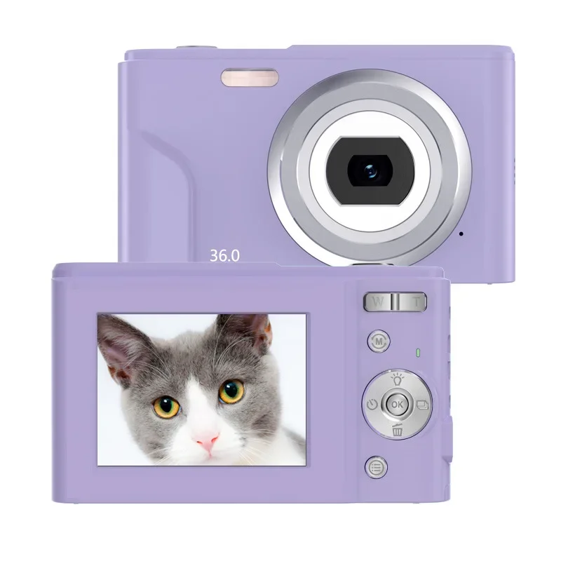 Cámara digital 1080P FHD Mini 36MP Pantalla LCD Cámara compacta recargable con zoom digital 16X YouTube Vlogging para niños, adultos