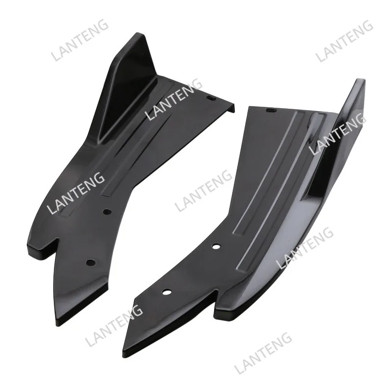 Car Rear Bumper Lip Diffuser Splitter Spoiler Body Kit For X1 X2 X3 X4 X5 X6 X7 Winglets Side Extension Scratch Protector Black