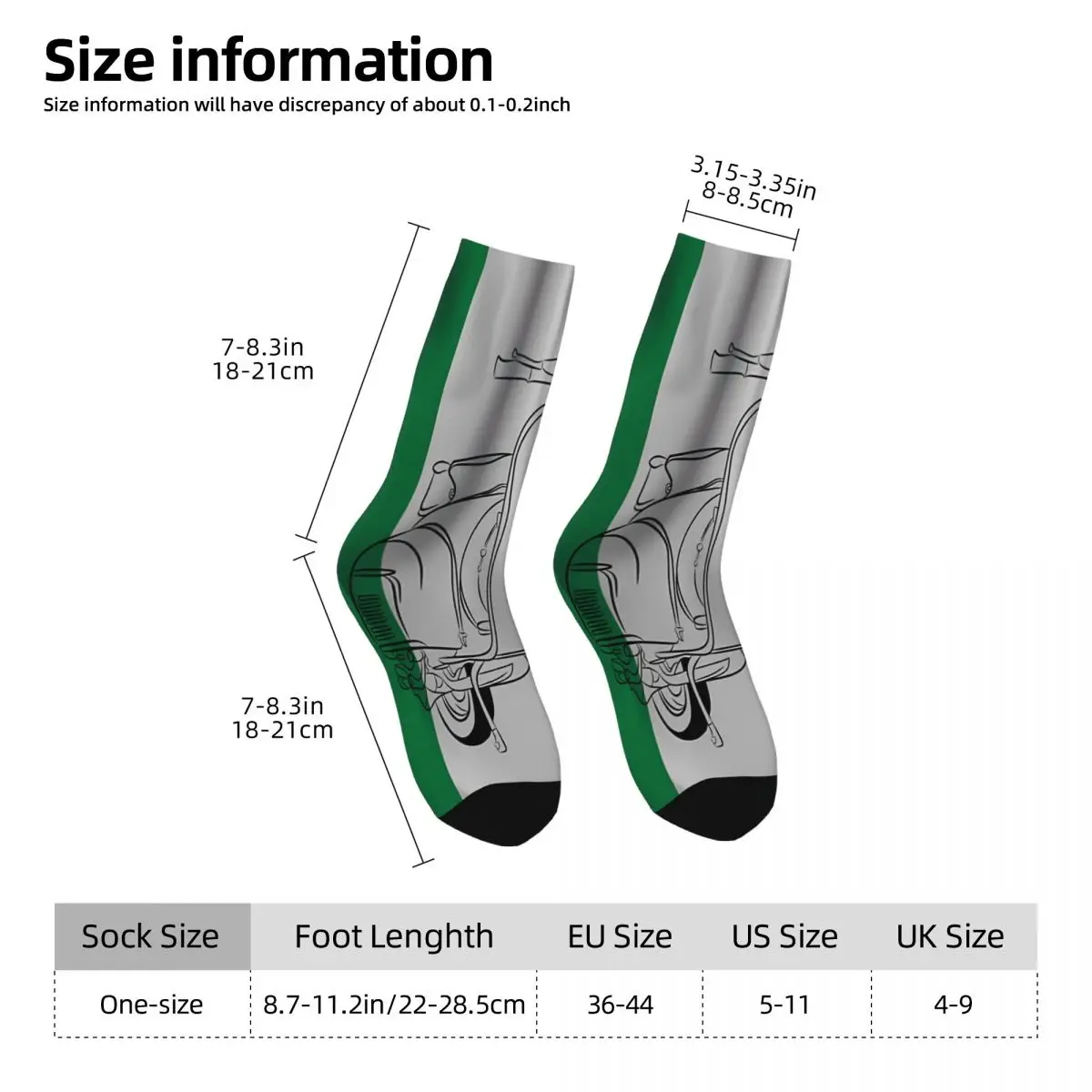 Scooter Socks Printed Men's Stockings Polyester