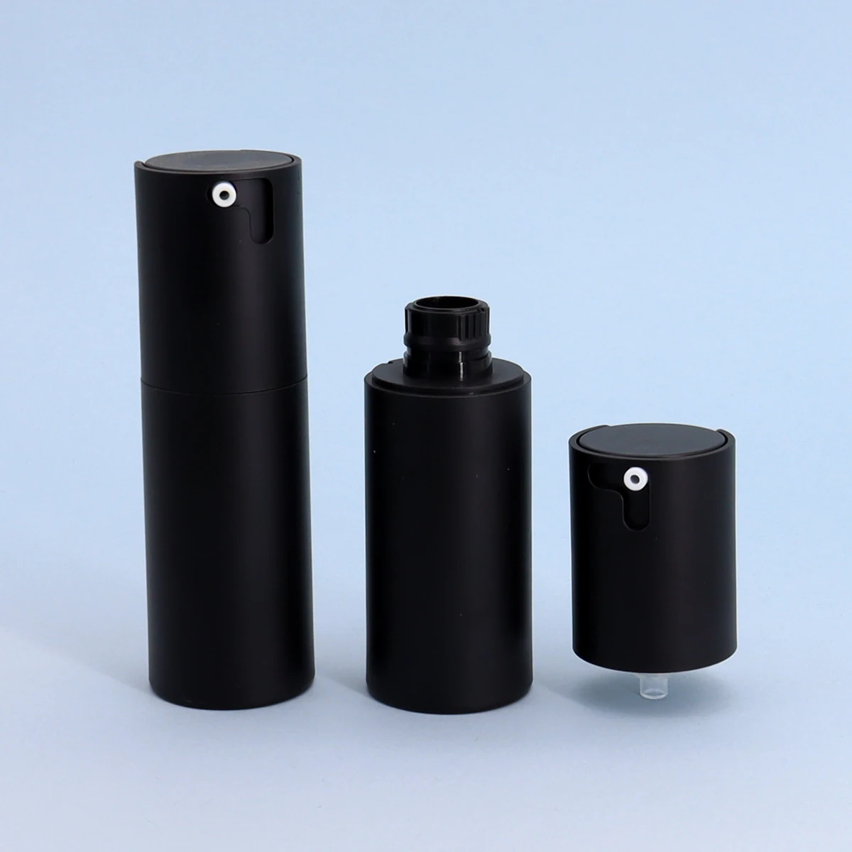 エアレスローションポンプ,ポータブルディスペンサーボトル,30ml, 50ml, 12 x